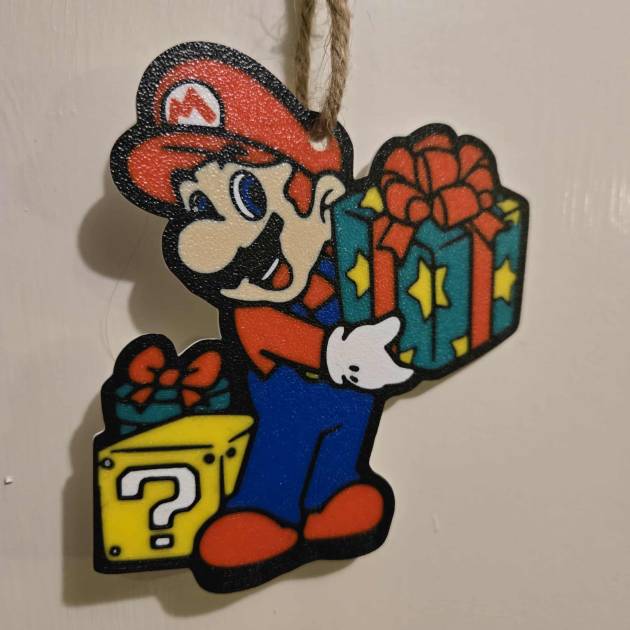 Enfeite de Natal do Mario Super Mario Bros