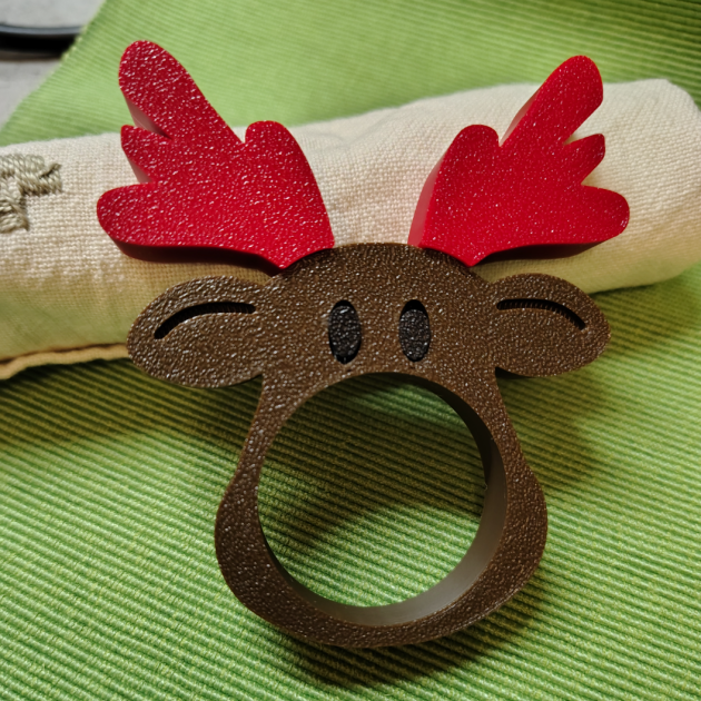 Porta guardanapos rena de natal