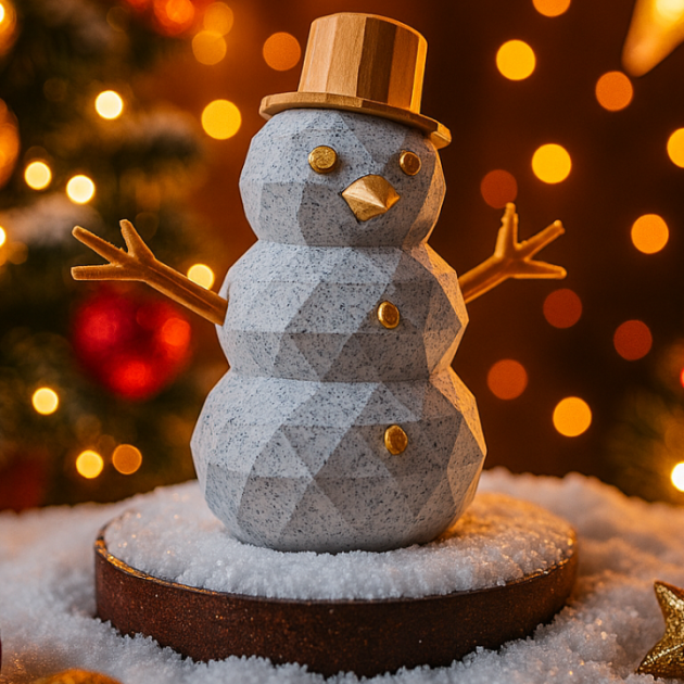 Decoração boneco de neve