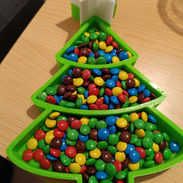 Tigela de lanche de natal