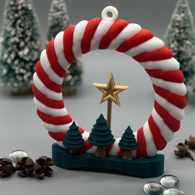 Enfeite coroa de Natal