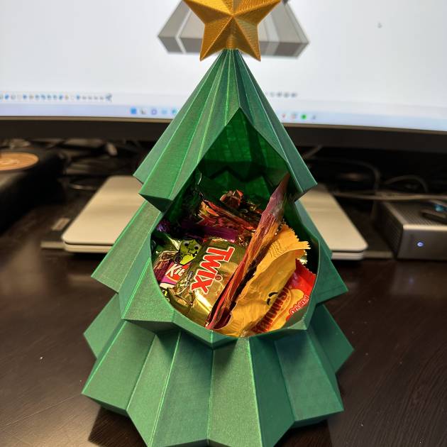 Tigela de Doces de Árvore de Natal