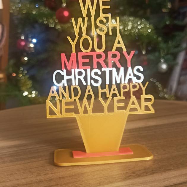 Árvore de Natal e um Feliz Ano Novo