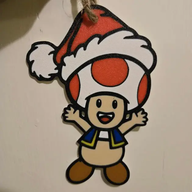 Enfeite Toad de Natal Super Mario Bros