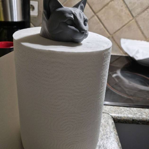 Porta Rolo de Cozinha Gato