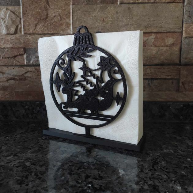 Porta-guardanapos bola de natal