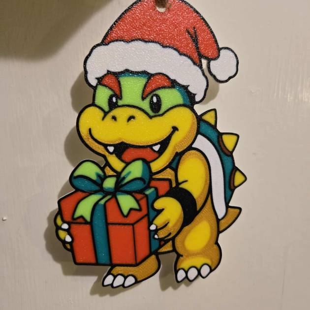 Enfeite de Natal - Bowser Jr. Super Mario Bros.