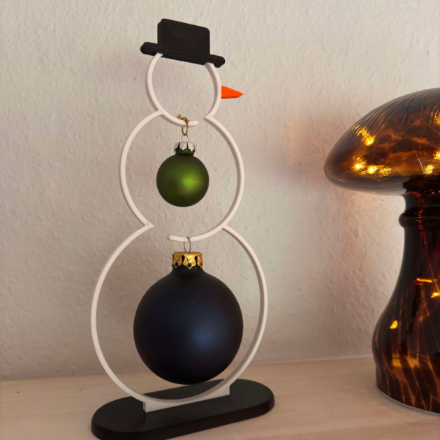 Decoração de Natal do boneco de neve