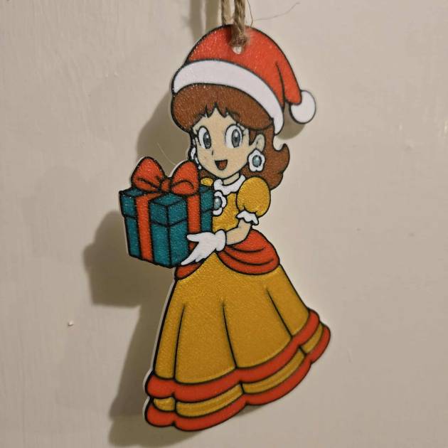 Enfeite Princesa Daisy de Natal Super Mario Bros