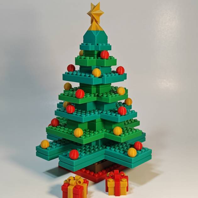Árvore de natal estilo Lego