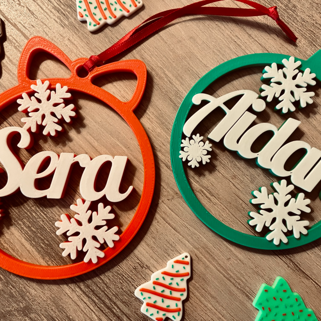 Enfeite com Nome Personalizável