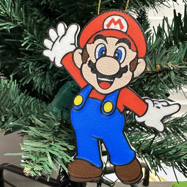 Enfeite de Natal Super Mario