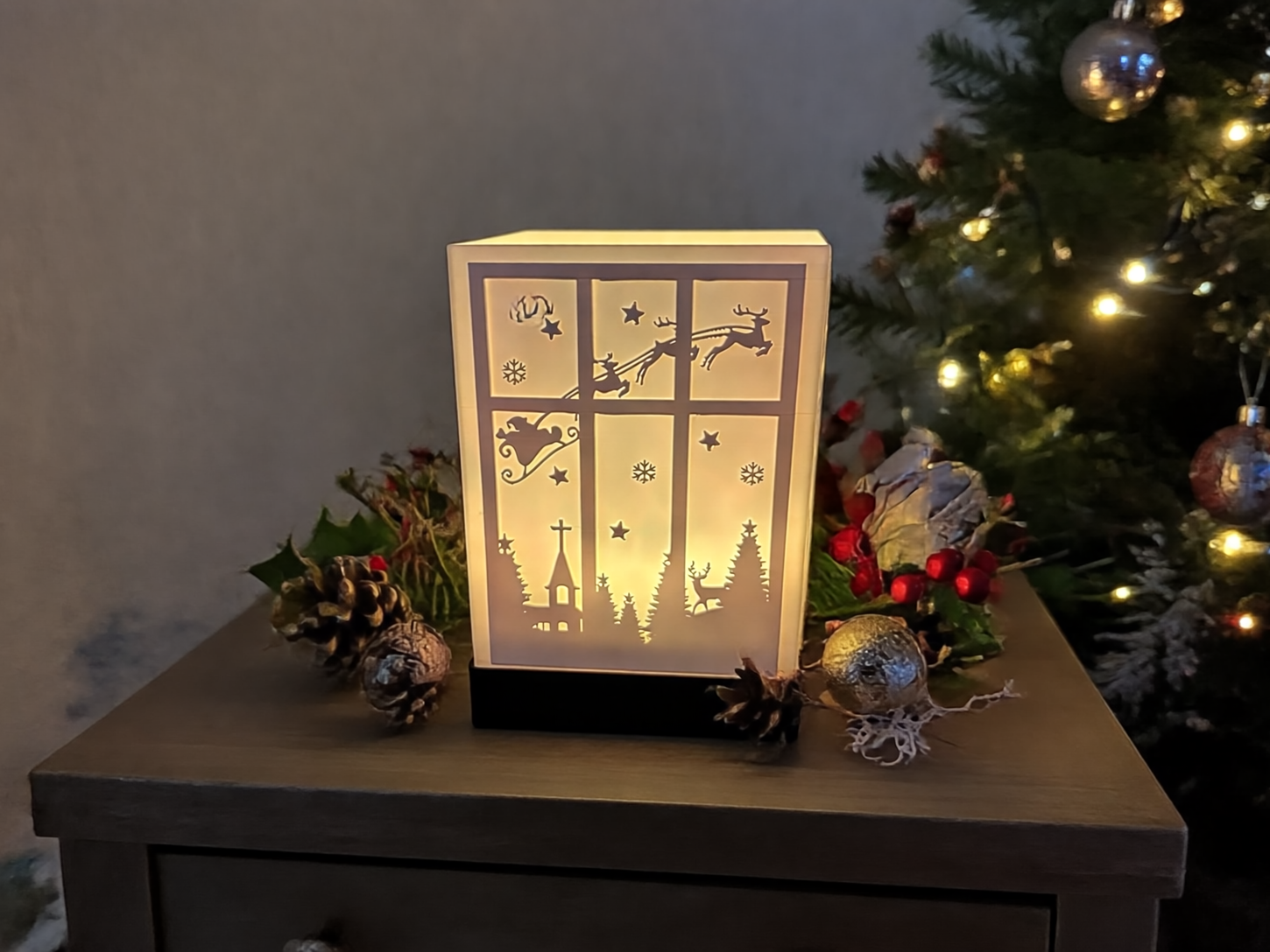 Luminária - Janela de Natal
