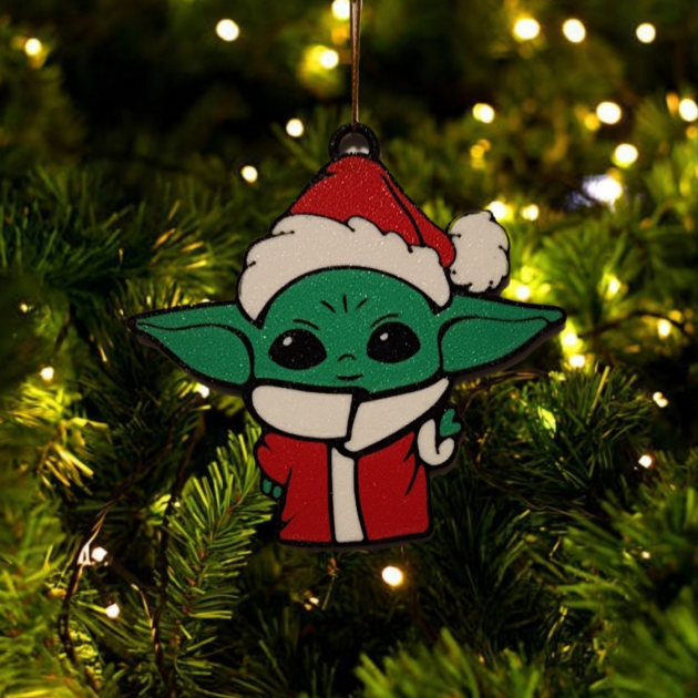 Enfeite de Natal - Baby Yoda / Grogu