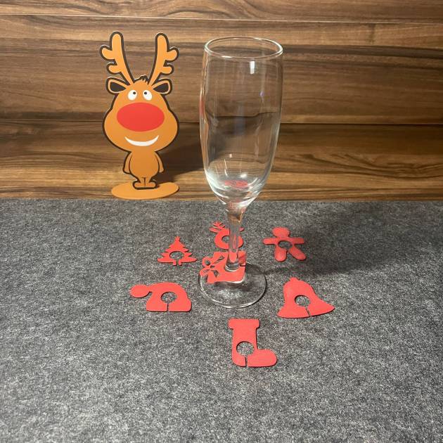 Marcador de copos Natal