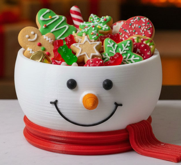 Tigela de boneco de neve