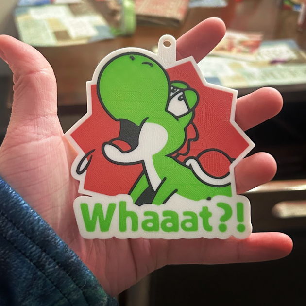 Enfeite de Natal Yoshi "Whaaat?"