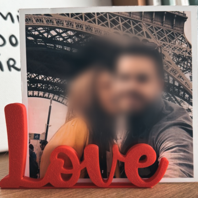 Suporte para fotografias "Amor"