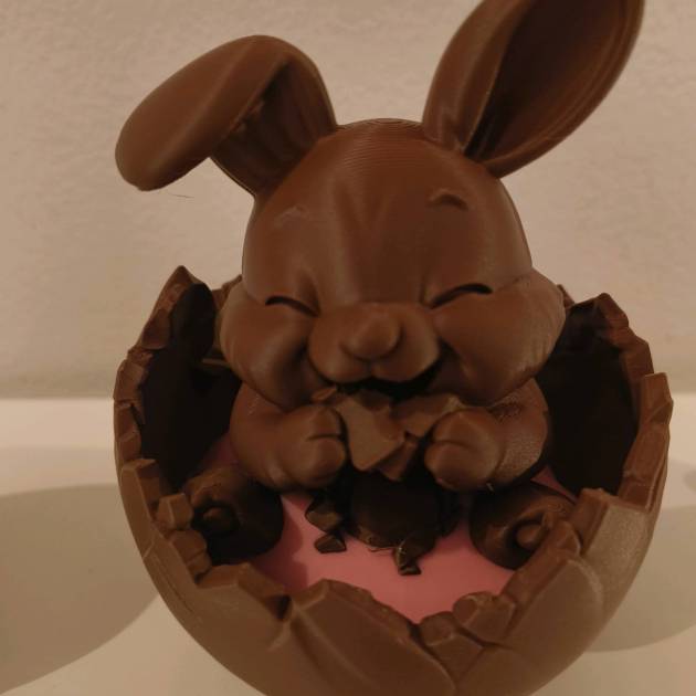 Coelhinho de Chocolate no Ovo