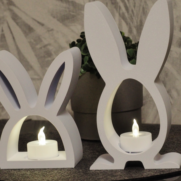 Conjunto de Velas de Chá Coelho da Páscoa